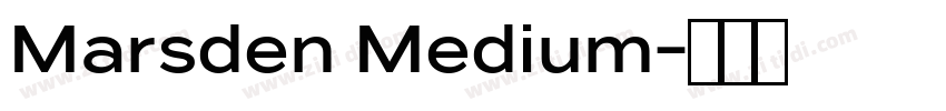 Marsden Medium字体转换